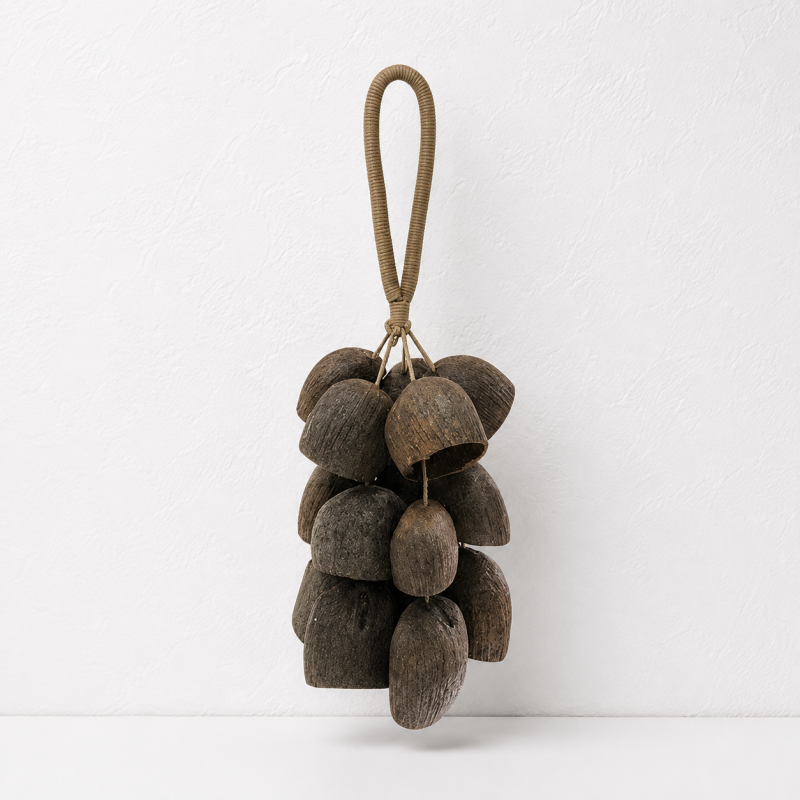 CouldNook Natural Seed Wind Chime - Boho Shaker Tapestry