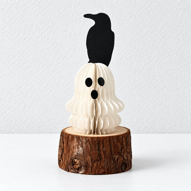 CouldNook Halloween Honeycomb Decoration - Folded Paper Pumpkins And Ghosts