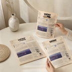 CouldNook Newspaper Print Handle Bag - Two Storage Sizes