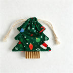 CouldNook Christmas Tree Drawstring Gift Bag - Printed Tree-Shaped Design