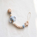 CouldNook Animal Pacifier Clip - Crochet Figures and Letter Beads