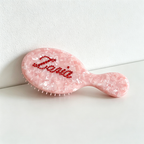 CouldNook Pearl Look Paddle Hair Brush - Handheld Grip Profile