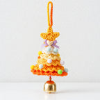 CouldNook Crocheted Christmas Tree Ornament - Layered Branches And Hanging Bell