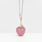 CouldNook Rhinestone Apple Charm - Crystal Car Pendant