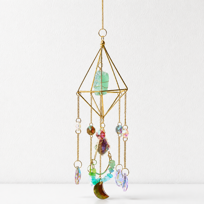 CouldNook Celestial Crystal Suncatcher Ornament - Assorted Geometric Frames