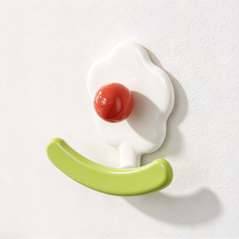 CouldNook Flower Adhesive Hook - Rounded Center and Curved Lower Bar