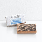 CouldNook Sea Motif Stamp - Waves Sky Details and Wood Mount