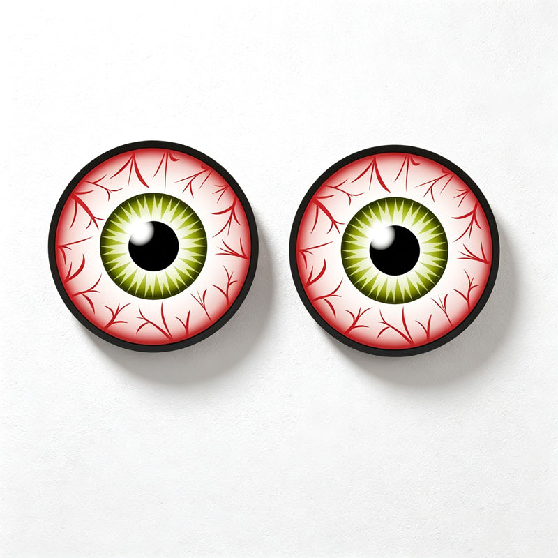 CouldNook LED Eyeball Hanging Ornament - Round Halloween Light Pair