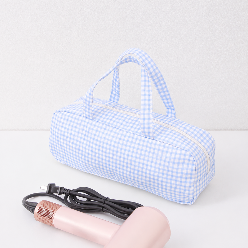 CouldNook Hair Tool Storage Bag - Quilted Long Case and Handles