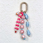 CouldNook Beaded Bag Charm - Colorful Fish Details and Oval Clip