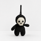 CouldNook Halloween Yarn Keychain Charm - Ghosts Pumpkins and Spider