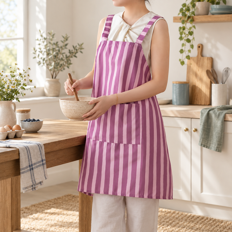 CouldNook Ruffled Kitchen Apron - Practical Pocket Front Kitchen Wear