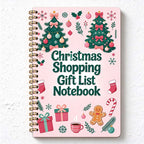 CouldNook Christmas Shopping Planner - Spiral Binding And Gift Budget Pages