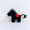 CouldNook Yarn Horse Hanging Ornament - Four Festive Colors