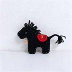 CouldNook Yarn Horse Hanging Ornament - Four Festive Colors