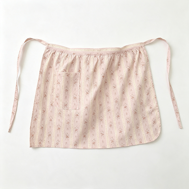 CouldNook Floral Drawstring Apron - Soft Gathered Waist Panel