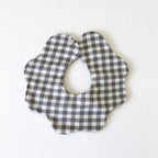 Cotton Baby Bib with Scalloped Petal Edge