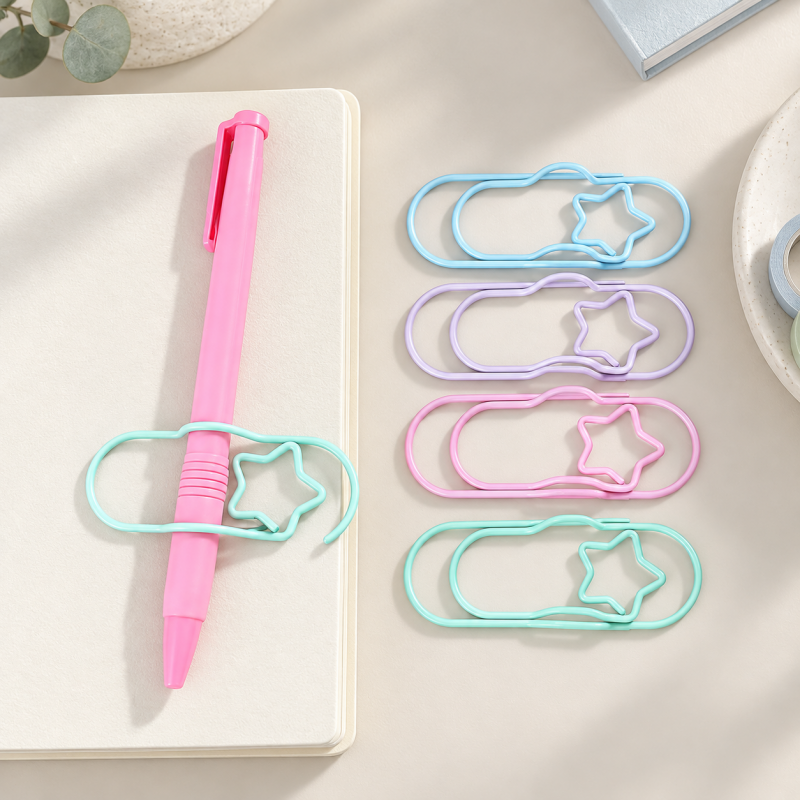 CouldNook Star Pen Clip - Four Macaron Color Options