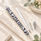 CouldNook Decorative Ballpoint Pen - Gradient, Scale and Zebra Finishes