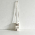 CouldNook Woven Crossbody Mobile Phone Bag - Artistic Hollow-Out Shoulder Bag
