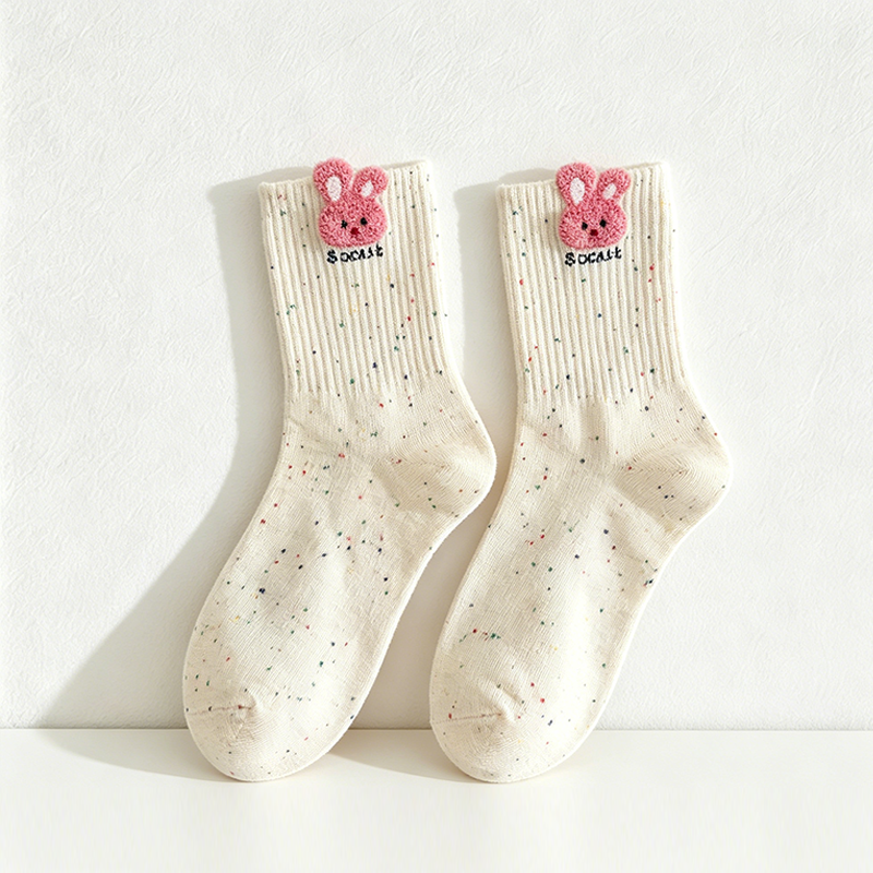 CouldNook Cozy Animal Motif Crew Socks - Everyday Footwear Accent