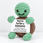 CouldNook Crocheted Character Doll - Textured Shapes And Little Message Cards