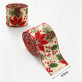 Khaki Red Flower Pinecone