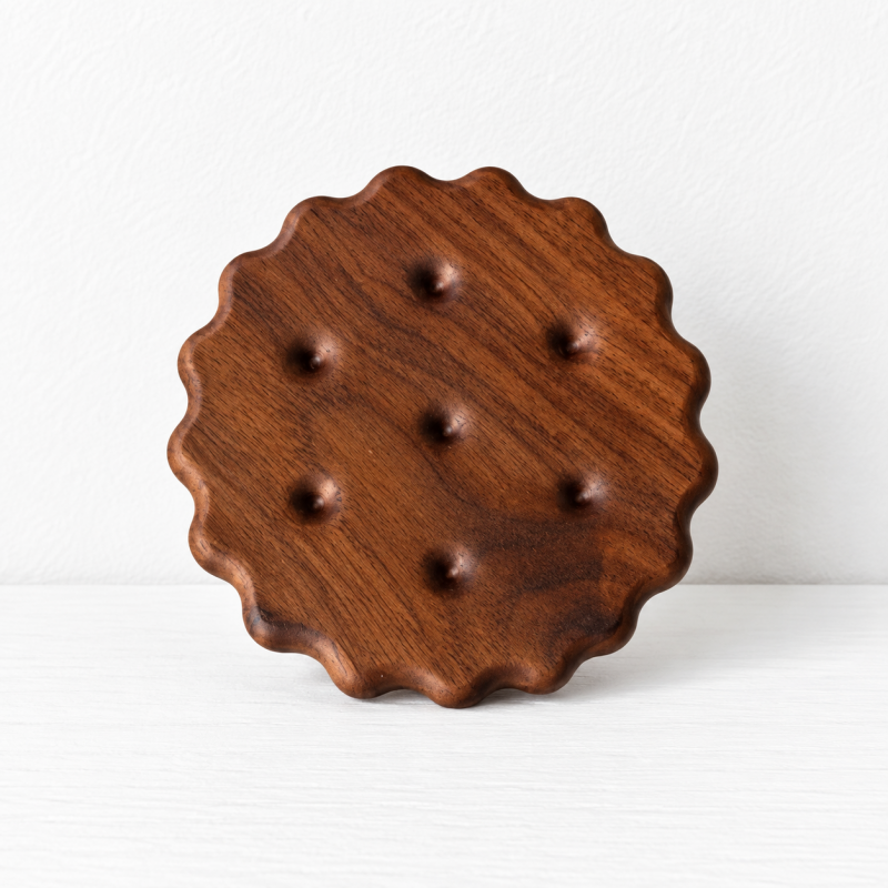 CouldNook Wooden Biscuit Coasters - Mixed Shapes and Woods