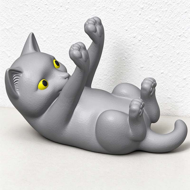 CouldNook Cat Phone Stand - Reclining Raised Paws