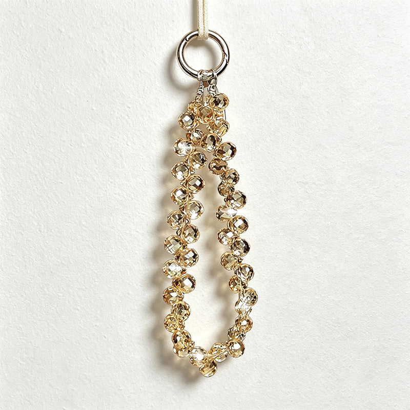 CouldNook Faceted Drop Wrist Phone Strap - Phone-Case Connector Hardware