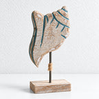 CouldNook Coastal Tabletop Ornament - Sea Motif and Raised Base