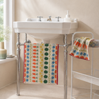CouldNook Produce Pattern Cotton Towel - Colorful Fruit and Vegetable Designs