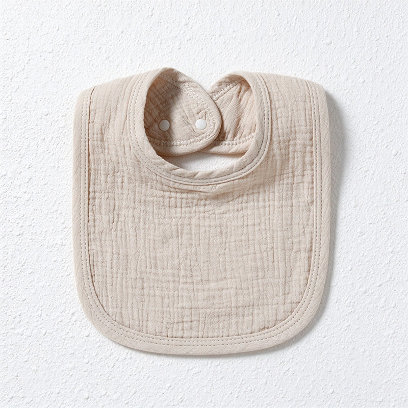 Four-Layer Cotton Gauze Bib with Bound Edges