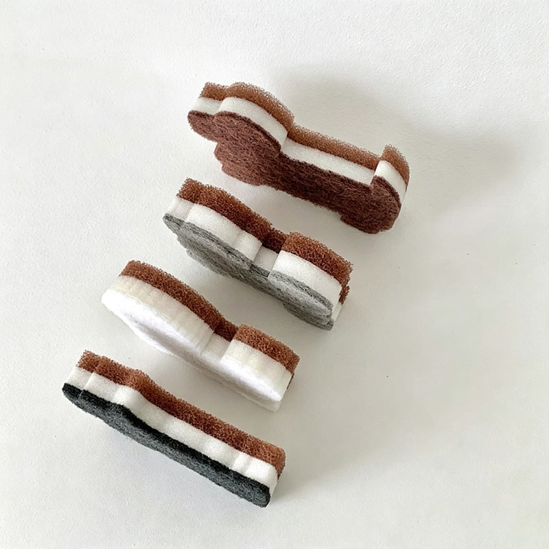 CloudNook 4PCS Dog‑Shaped Dish Sponge‑Cute Kitchen Cleaning Scrub