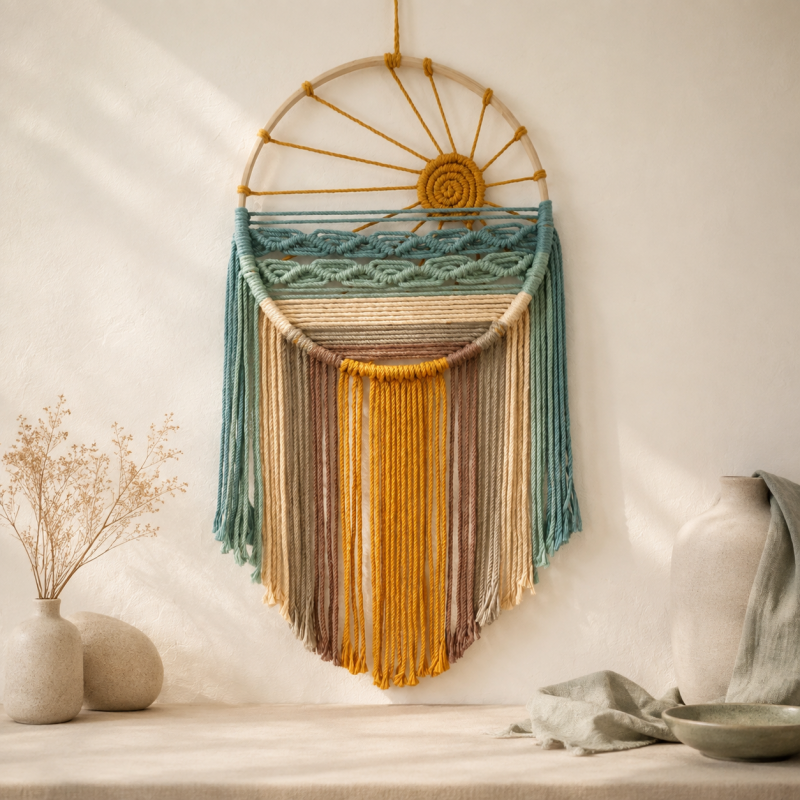 CouldNook Cotton Rainbow Wall Hanging - Three Horizon Colorways