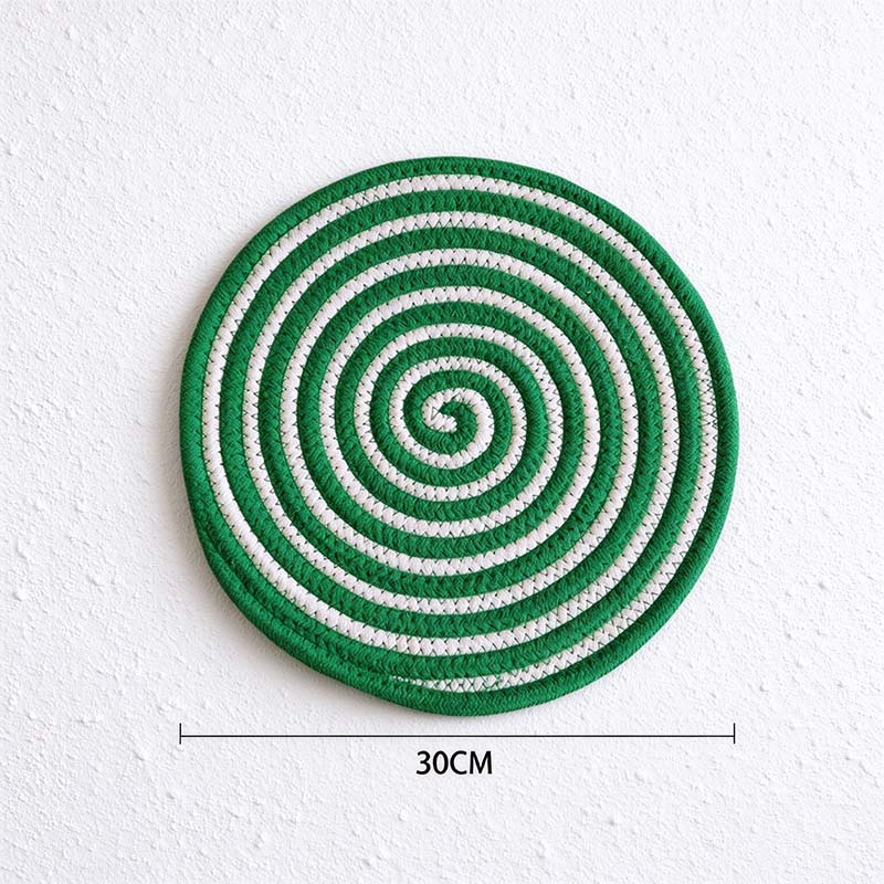 CouldNook Two Tone Rope Table Mat - Spiral