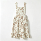 CouldNook Floral Dress Apron - Soft Gathered Room Accent