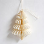CouldNook Honeycomb Paper Tree Ornament - Layered Folds and Hanging Cord
