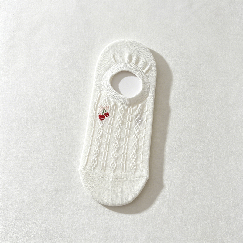 CouldNook Button Detail Mesh Socks - Light Footwear Accent