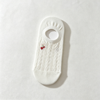 CouldNook Button Detail Mesh Socks - Light Footwear Accent
