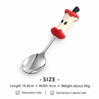 Apple Core Utensil - Sculpted Handle and Seed Details