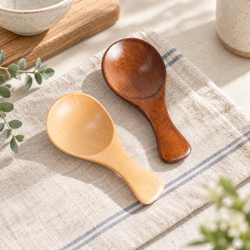 CouldNook Wood Kitchen Spoon - Comfortable Handheld Shape Home Display