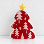 CouldNook Christmas Tree Cushion - Raised Patterns And Three Color Choices
