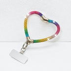 CouldNook Heart Rhinestone Phone Wrist Strap - Metal Tether