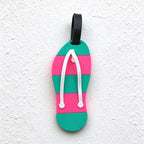 CouldNook Beach Luggage Tag - Playful Shapes and Buckled Strap