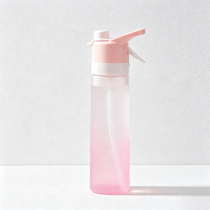 CouldNook Misting Water Bottle - Trigger Spray and Separate Drinking Opening