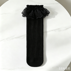 CouldNook Ruffle Bow Kids Socks - Sweet Outfit Accent