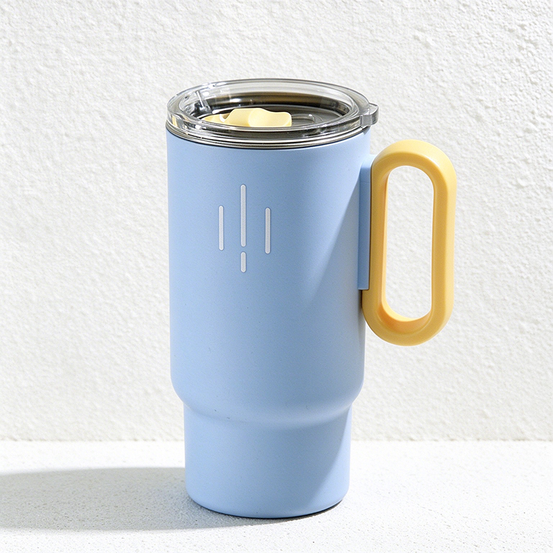 CouldNook Handled Coffee Cup - Bright Colors and Contrasting Rectangular Handle