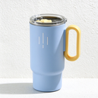 CouldNook Handled Coffee Cup - Bright Colors and Contrasting Rectangular Handle