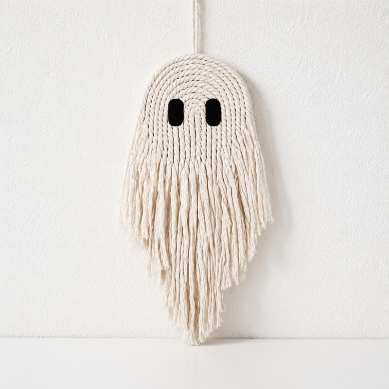 CouldNook Halloween Cotton Rope Wall Hanging - Fringed Character Designs